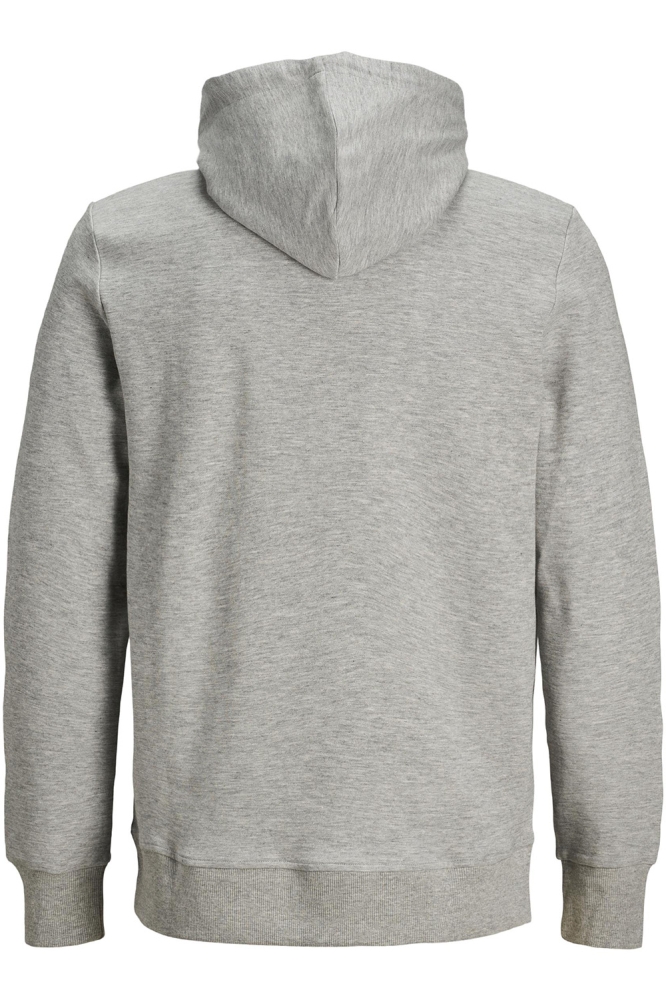 JJEBASIC SWEAT HOOD NOOS 12182537 LIGHT GREY MELANGE